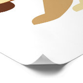 Poster de Noël, Poster de Noël du chien mignon, Fe (Coin)