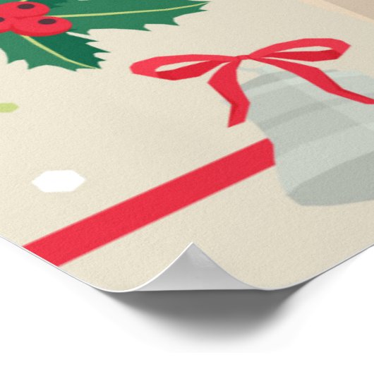 Poster de Noël Puggy (Coin)