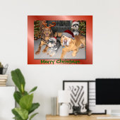 Poster de Noël Pup Joyeux (Bureau à domicile)