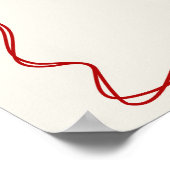 Poster de Noël Rouge moderne et tendance (Coin)