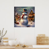 Poster de Noël Snowman (Cuisine)