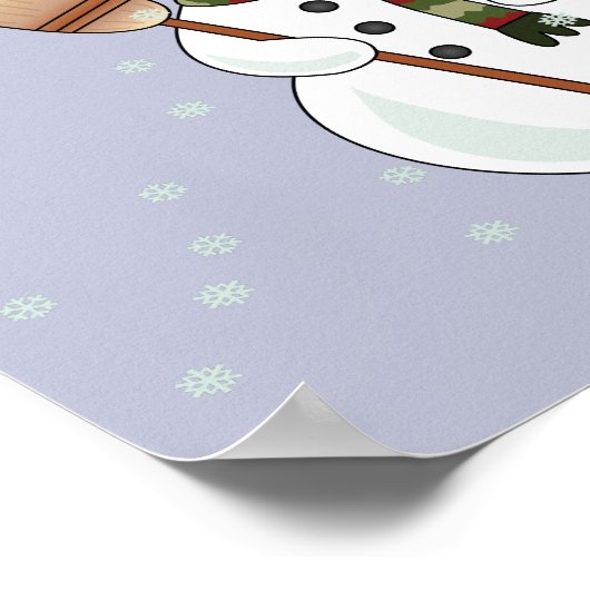 Poster de Noël Snowman (Coin)