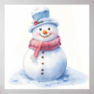 Poster de Noël Snowman