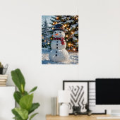 Poster de Noël Snowman (Bureau à domicile)