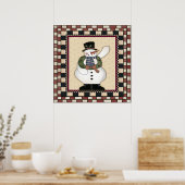 Poster de Noël Snowman (Cuisine)