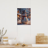 Poster de Noël Snowman (Cuisine)