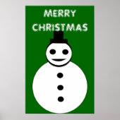 Poster de Noël Snowman (Devant)
