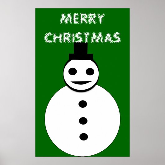 Poster de Noël Snowman (Devant)