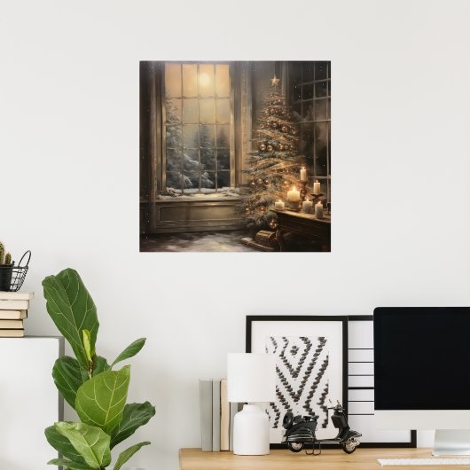 Poster de Noël Vintage (Bureau à domicile)