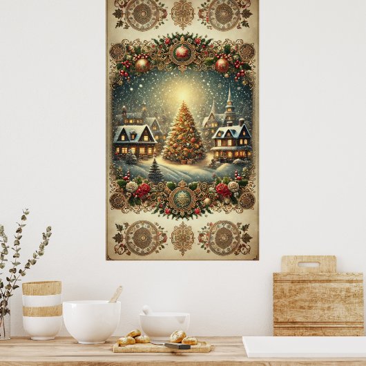 Poster de Noël Vintage (Cuisine)