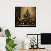Poster de Noël Vintage (Bureau à domicile)