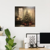 Poster de Noël Vintage (Bureau à domicile)