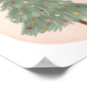 Poster de Noël Vintage Arbre de Noël (Coin)