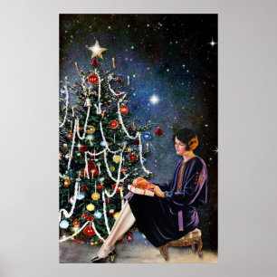 Poster de Noël vintage Retro