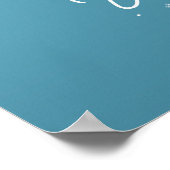 Poster de Noël Winter Wonderland 24x24 / Bleu (Coin)