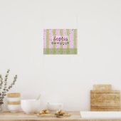 Poster de nom musical Sophia Pink Green (Cuisine)