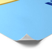 Poster de nom personnalisé Funny Shark (Coin)