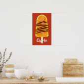 Poster de nom personnalisé Orange Popsicle (Cuisine)