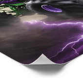 Poster de nom personnalisé pour Camion Monster ver (Coin)