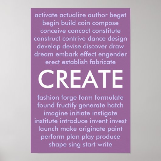 Poster De nombreuses façons de créer (Devant)