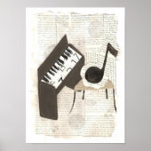 Poster de notes musicales (Devant)
