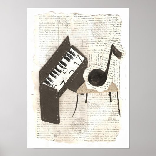 Poster de notes musicales (Devant)