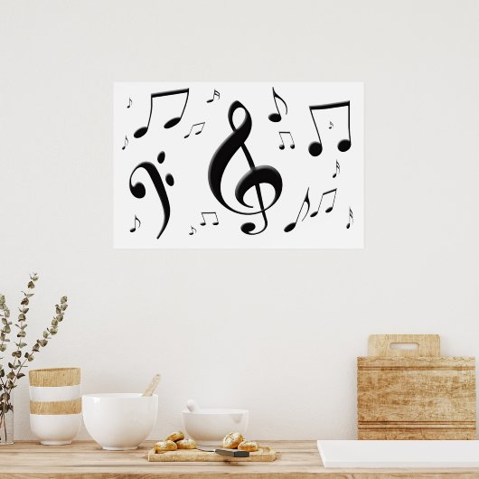 Poster de notes musicales bulgares (Cuisine)