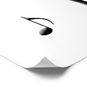 Poster de notes musicales tordues (Coin)