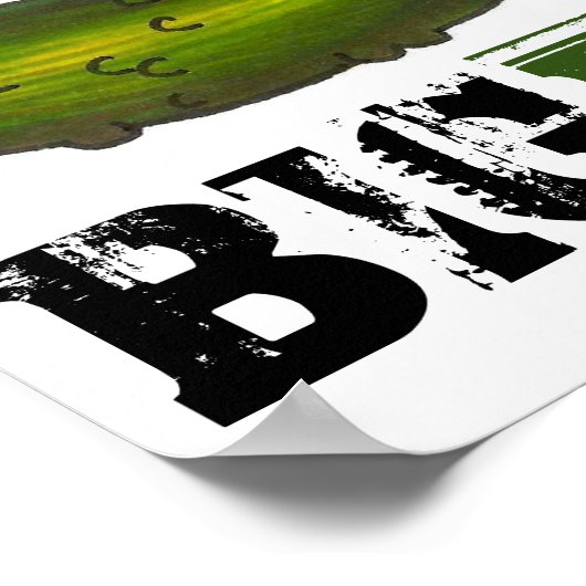 Poster de nourriture pour chiche verte Big Dill (D (Coin)