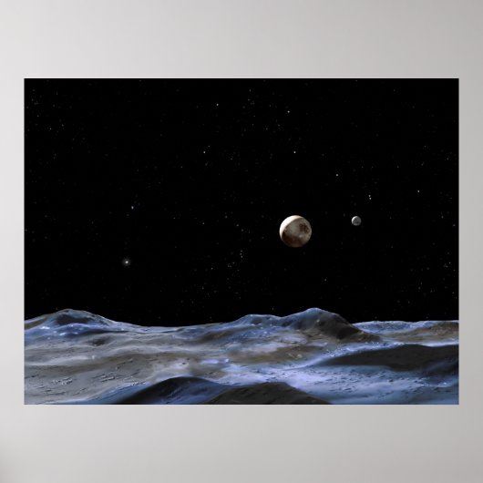 Poster De nouvelles lunes autour de Pluton (Devant)