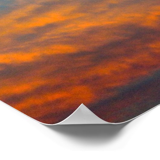 Poster de nuages du soir dans l'Utah (Coin)