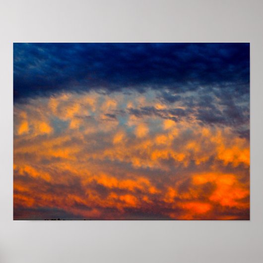 Poster de nuages du soir dans l'Utah (Devant)