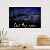 Poster de nuit de la baie d'Onset - 36" x 24" (Cuisine)