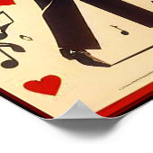 Poster de nuit de la danse vintage (Coin)