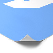 Poster de nuit de Lacrosse Team Light Blue (Coin)