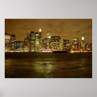Poster de nuit de New York/Imprimer