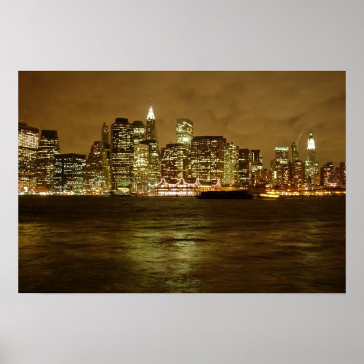Poster de nuit de New York/Imprimer (Devant)