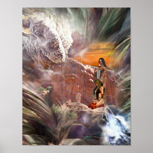 Poster de nuit des Mariages indiens d'Amérique (Devant)