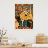 Poster de nuit du Cirque vintage (Cuisine)