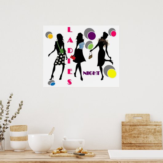 Poster de nuit pour dames (Cuisine)