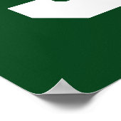 Poster de nuit senior de l'équipe verte Lacrosse (Coin)