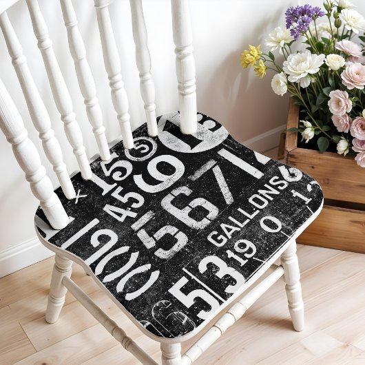 Poster de numéros vintages pour découpage ou colla