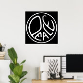 Poster de paix (Bureau à domicile)