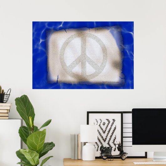 Poster de paix (Bureau à domicile)
