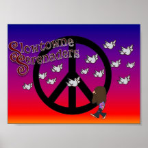 Poster de paix Serenaders de ville lente