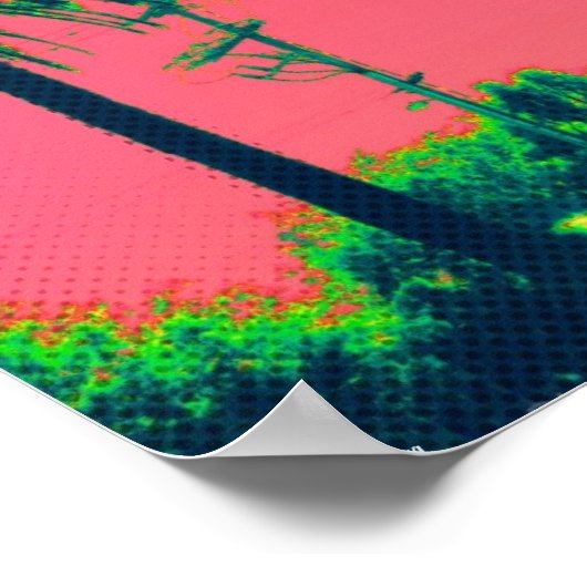 Poster de palmiers (12,3 po x 15 po) (Coin)