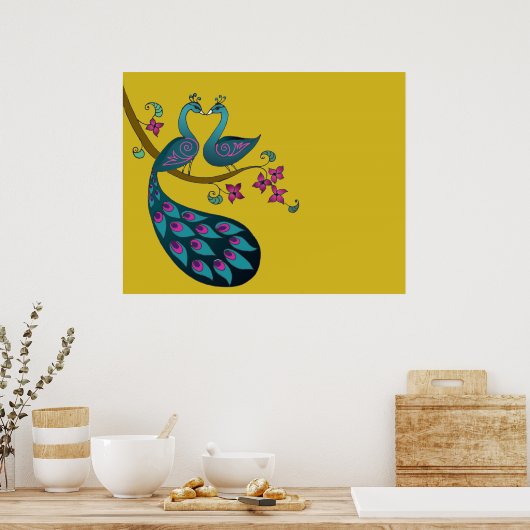 Poster de paon - moutarde (Cuisine)