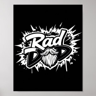 Poster de papa Rad - Cadeau de Fête des pères Cool