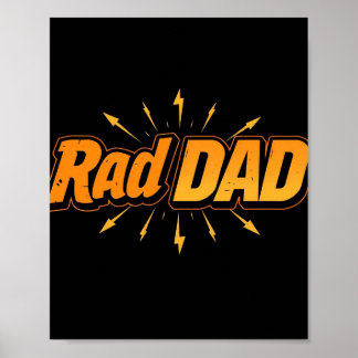 Poster de papa Rad - Fête des pères Cool Cadeau