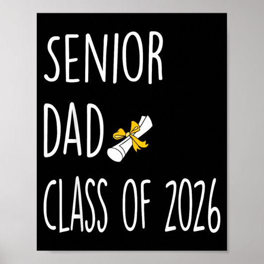 Poster De Papa Senior Papa Fier Classe (Devant)